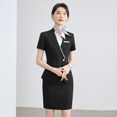 批发白领职业面试西装套装女夏季薄款教师职业高级感正装职场西服外套