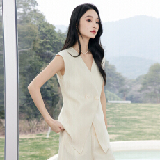 批发亚麻正肩无袖<b class='q'>衬衫</b><b class='q'>女</b>2026年新款时尚春气质高级感<b class='q'>衬衫</b>套装