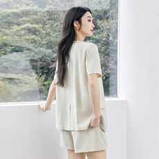 批发亚麻正肩无袖<b class='q'>衬衫</b><b class='q'>女</b>2026年新款时尚春气质高级感<b class='q'>衬衫</b>套装