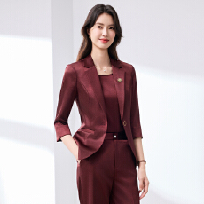 批发白领职业面试西装套装女<b class='q'>夏</b>季薄款教师职业高级感正装职场西服外套