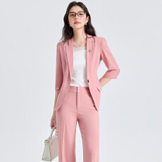 批发白领职业面试西装套装女<b class='q'>夏</b>季薄款教师职业高级感正装职场西服外套