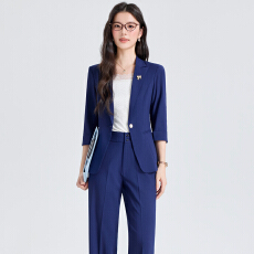 批发白领职业面试西装套装女<b class='q'>夏</b>季薄款教师职业高级感正装职场西服外套