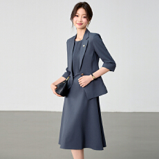 批发白领职业面试西装套装女<b class='q'>夏</b>季薄款教师职业高级感正装职场西服外套