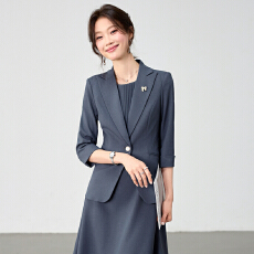 批发白领职业面试西装套装女<b class='q'>夏</b>季薄款教师职业高级感正装职场西服外套