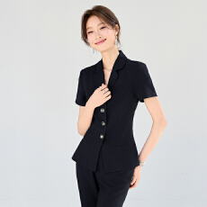 批发白领职业面试西装套装女<b class='q'>夏</b>季薄款教师职业高级感正装职场西服外套
