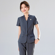 批发白领职业面试西装套装女<b class='q'>夏</b>季薄款教师职业高级感正装职场西服外套