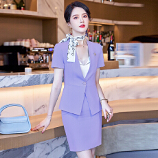 批发白领职业面试西装套装女<b class='q'>夏</b>季薄款教师职业高级感正装职场西服外套