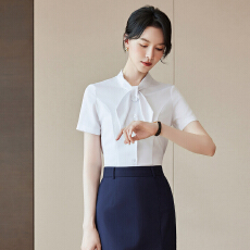 批发白领<b class='q'>职业</b>面试西<b class='q'>衬衫</b>女夏季薄款教师<b class='q'>职业</b>高级感正装职场白色<b class='q'>衬衫</b>