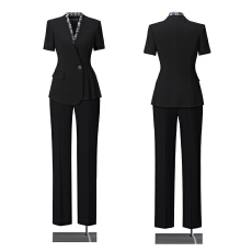 批发高级感西装外套女夏季新款通勤轻熟风休闲洋气时尚小西服<b class='q'>套装</b>