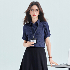 白领职业面试西衬衫女夏季休闲职业高级感正装职场衬衫
