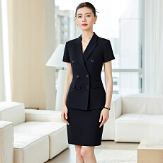批发白领职业面试西装套装女夏季薄款教师职业高级感正装职场西服外套