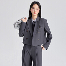 批发白领职业面试西装套装女<b class='q'>夏</b>季薄款教师职业高级感正装职场西服外套