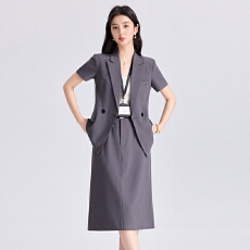 批发白领职业面试西装套装女<b class='q'>夏</b>季薄款教师职业高级感正装职场西服外套