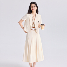 批发白领职业面试西装套装女<b class='q'>夏</b>季薄款教师职业高级感正装职场西服外套