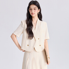 批发白领职业面试西装套装女<b class='q'>夏</b>季薄款教师职业高级感正装职场西服外套