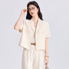 批发白领职业面试西装套装女<b class='q'>夏</b>季薄款教师职业高级感正装职场西服外套