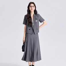 批发白领职业面试西装套装女<b class='q'>夏</b>季薄款教师职业高级感正装职场西服外套