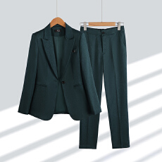 批发白领职业面试西装套装女夏季薄款教师职业高级感正装职场西服外套