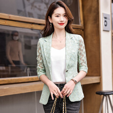 批发高级感时尚短款小<b class='q'>西装</b>外套女2024春季女神范小众<b class='q'>韩版</b>洋气<b class='q'>西装</b>