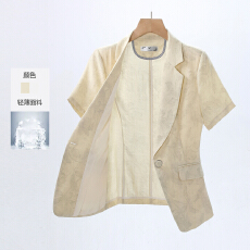 批发白领职业面试西装休闲女<b class='q'>夏</b>季薄款教师职业高级感正装职场西服外套