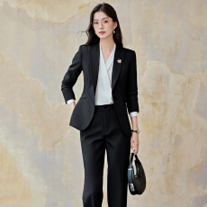 批发白领职业面试西装套装女<b class='q'>夏</b>季薄款教师职业高级感正装职场西服外套