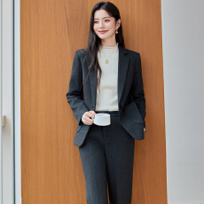 批发职业修身西装外套女2026秋冬新款高级感气质单扣通勤西服套裤