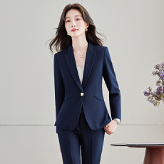 批发咖色人字纹毛呢西装外套女<b class='q'>秋</b>冬复古休闲气质中长款呢子小西服