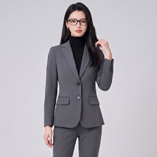 批发黑色西装套装女职业装气质春秋公务员面试正装工装西服外套<b class='q'>工作服</b>