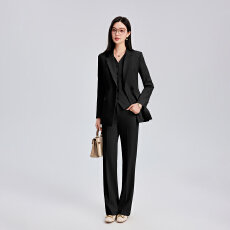 批发干练黑色职业西服套裤女知性职场面试<b class='q'>酒店</b>行政接待正式<b class='q'>工作服</b>女装