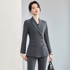 批发白领职业面试西装套装女<b class='q'>夏</b>季薄款教师职业高级感正装职场西服外套