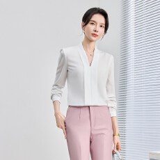 批发设计感气质<b class='q'>职业</b><b class='q'>女</b>装<b class='q'>衬衫</b>2026秋季新款修身显瘦通勤百搭<b class='q'>衬衫</b>