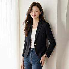 批发白领职业面试西装套装女<b class='q'>夏</b>季薄款教师职业高级感正装职场西服外套