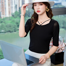 批发白领职业面试西衬衫女夏季薄款教师职业高级感正装职场衬衫