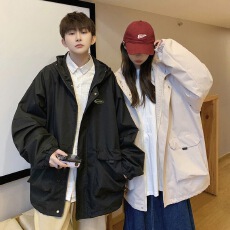 批发冲锋衣<b class='q'>外套</b>女复古高级设计感小众秋冬季ulzzang港风美式工装夹克