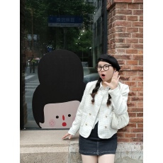 批发小香风<b class='q'>短外套</b>女装秋季2024年新款设计感短款粗花呢长袖百搭上衣潮