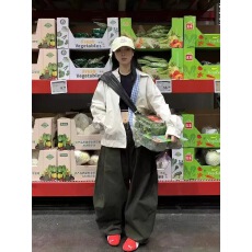 批发日系双面穿外套女春<b class='q'>秋</b>季2025新款小个子宽松短款翻领格子夹克上衣