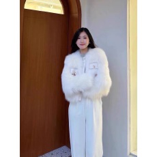 批发法式小香风羊羔毛绒外套女秋冬气质高级感加厚夹棉仿皮草长袖上衣