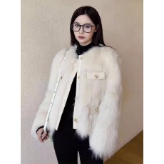 批发法式小香风羊羔毛绒外套女<b class='q'>秋</b>冬气质高级感加厚夹棉仿皮草长袖上衣