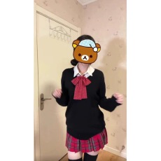 批发小辣椒***正版日系JK制服秋冬圣诞氛围感校供毛衣格裙套装女