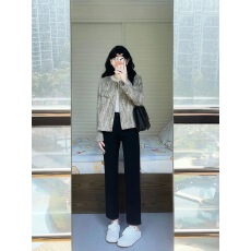 批发新款炸街气质小香风长袖开<b class='q'>衫</b>外套女装早秋高级感宽松显瘦百搭上衣