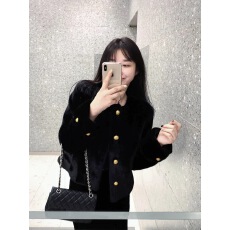 批发高级感超好看小香风黑色短款仿皮草小个子休闲加厚外套女装初冬款