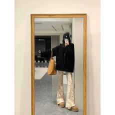 批发慵懒风颗粒绒羊羔毛外套女冬季黑色连帽宽松加厚加棉毛毛外套