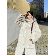 批发环保皮毛一体大衣女冬季韩版水貂绒中长款加厚加棉毛毛绒皮草外套