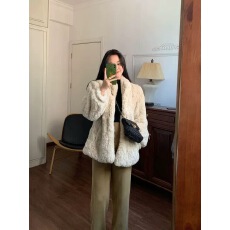 批发奶fufu羊羔毛外套女高级感<b class='q'>秋</b>冬季爆款仿皮草宽松慵懒风毛茸茸上衣