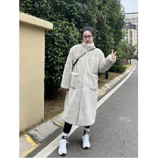 批发环保皮毛一体<b class='q'>大衣</b>女冬季韩版水<b class='q'>貂绒</b>中长款加厚加棉毛毛绒皮草外套