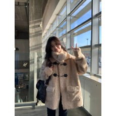 批发韩系翻领甜美百搭温柔奶fufu羊羔毛外套女加棉毛绒绒大衣<b class='q'>秋</b>冬加厚