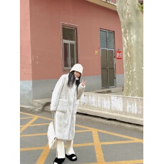 批发环保皮毛一体<b class='q'>大衣</b>女冬季韩版水貂绒中长款加厚加棉毛毛绒<b class='q'>皮草</b>外套
