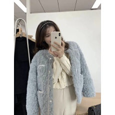 批发仿皮草小香风羊羔毛外套女新款<b class='q'>秋</b>冬高级感加厚宽松呢子大衣ins潮