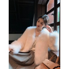 批发2024秋冬新款海宁皮草外套女环保<b class='q'>狐狸毛</b>加厚毛毛大衣显瘦小个子