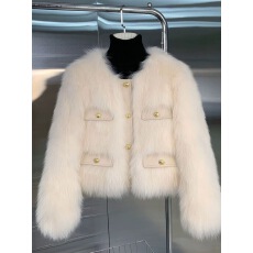 批发法式小香风羊羔毛绒外套女<b class='q'>秋</b>冬气质高级感加厚夹棉仿皮草长袖上衣